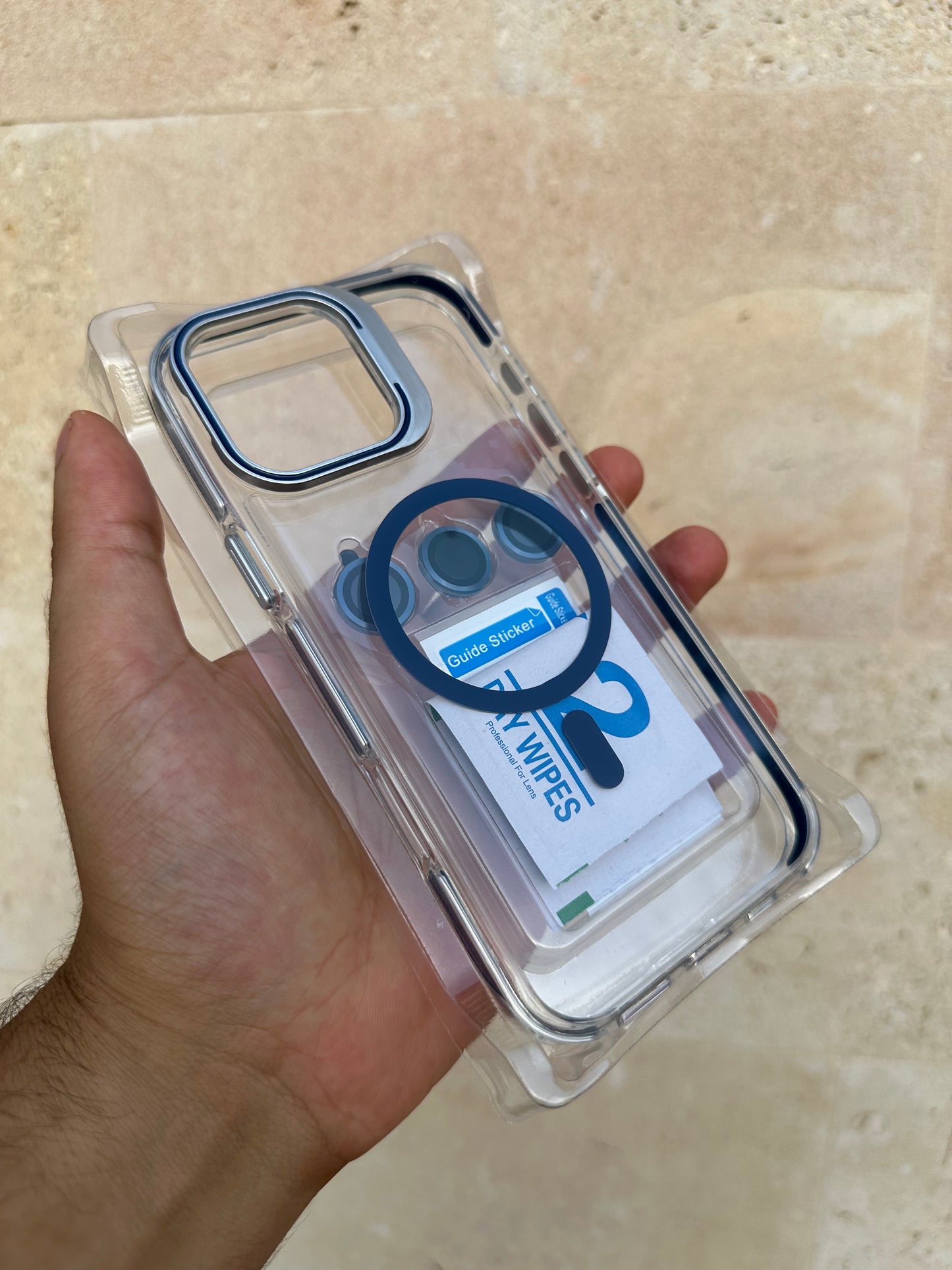 Antichoc 3en1 support MagSafe Lens