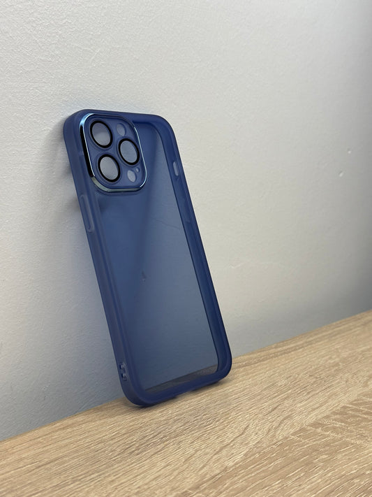 Antichoc transparent bleu