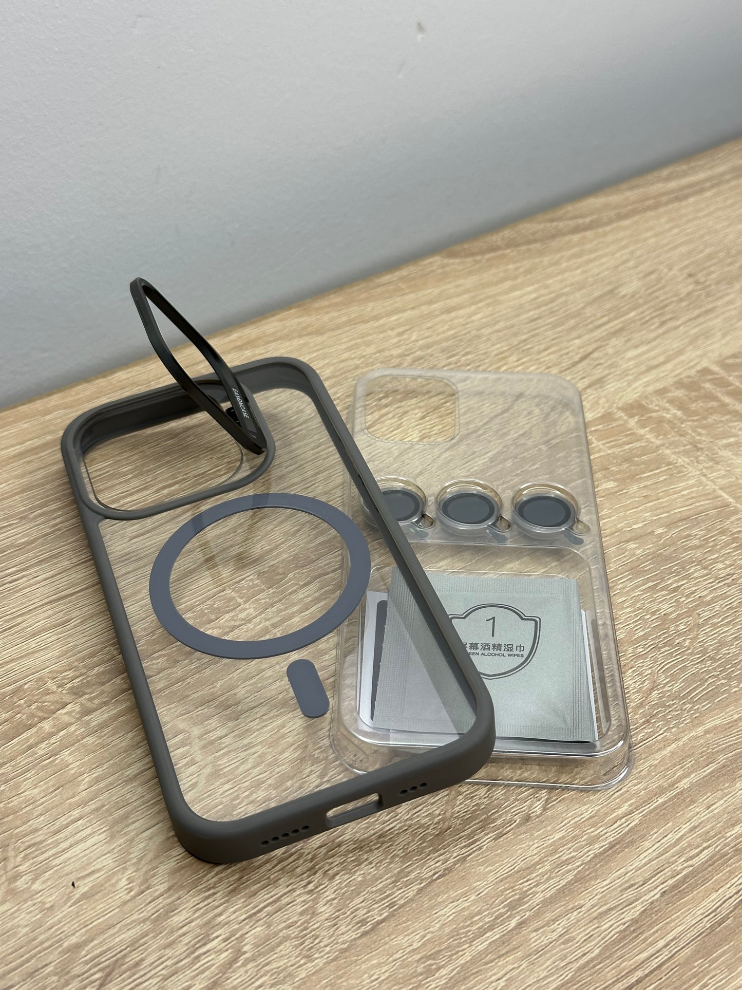 3 en 1 protection caméra et MagSafe et support