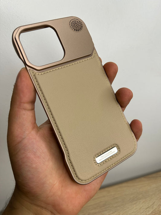 Classycase magsafe cuir gold