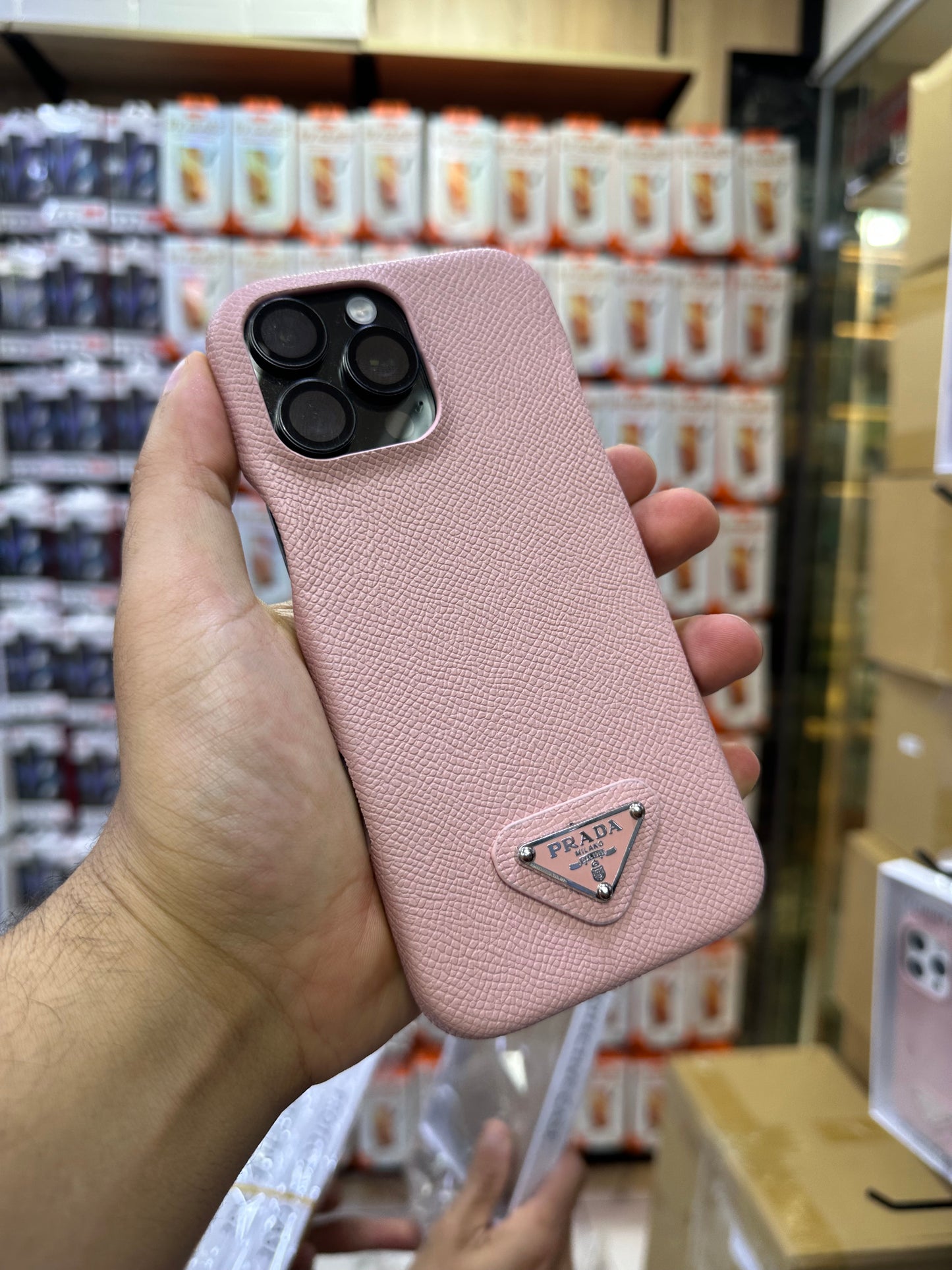 Case prada cuir