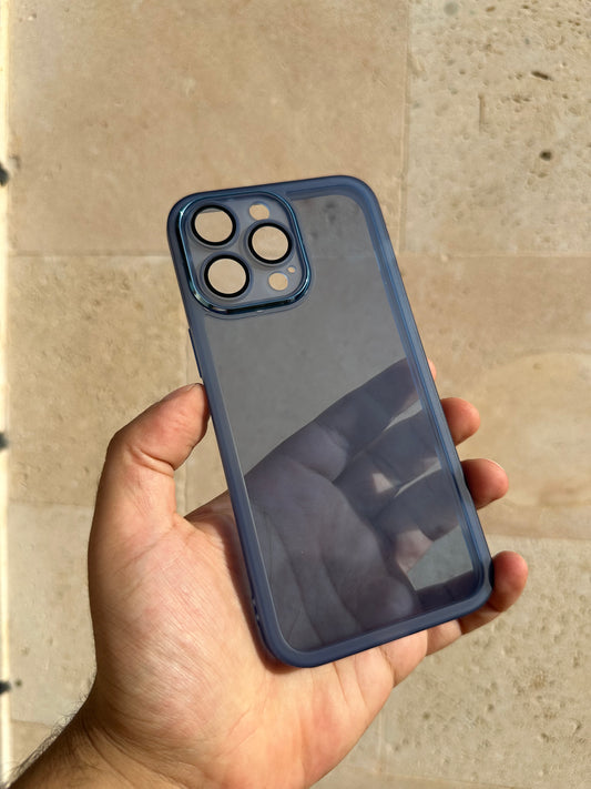 Transparent bleu