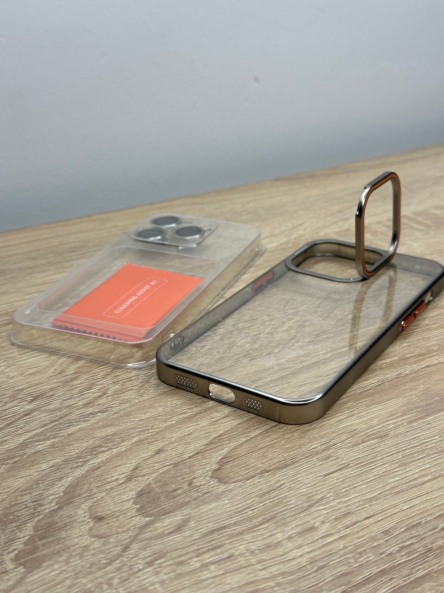 Coque 2 en 1 support et Lens