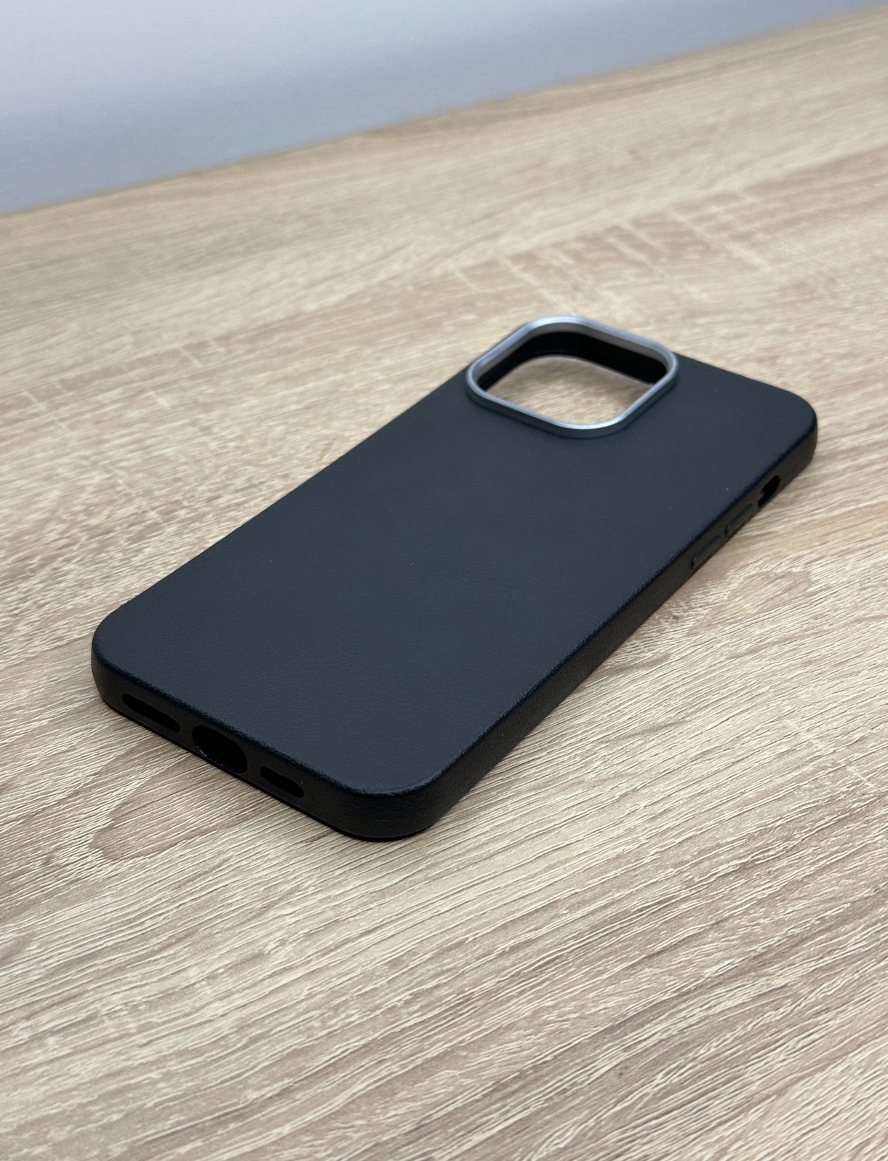 Antichoc silicone effet cuir