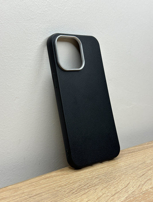 Antichoc silicone effet cuir