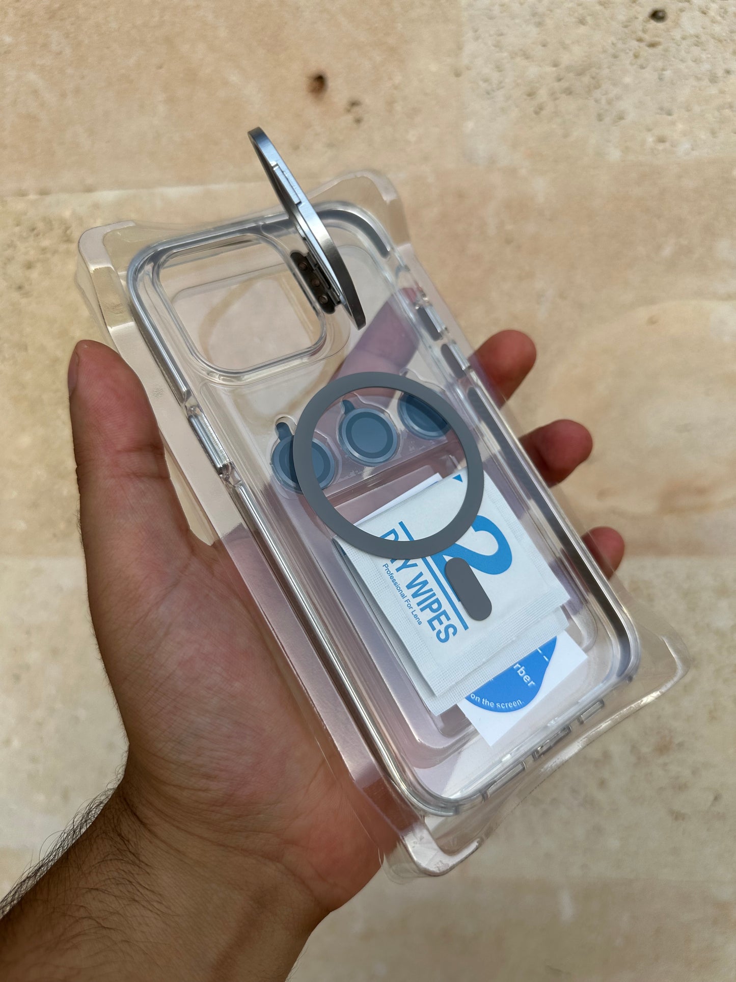 Antichoc 3en1 support MagSafe Lens