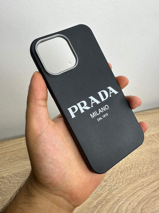 Silicone effet cuir Prada
