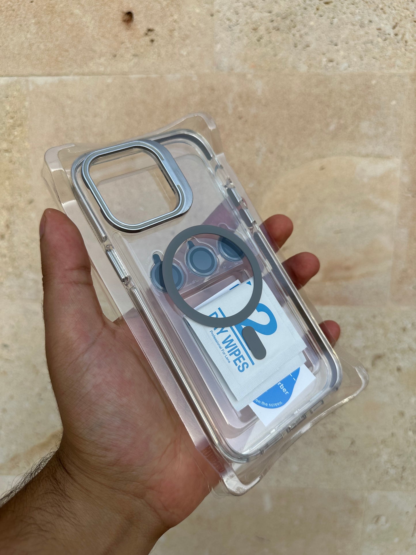 Antichoc 3en1 support MagSafe Lens