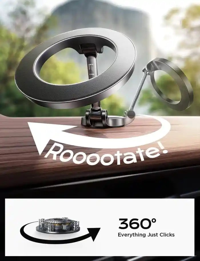 Support orignal de Téléphone Magnétique Rotatif Résistant à 360 Degrés pour Voiture