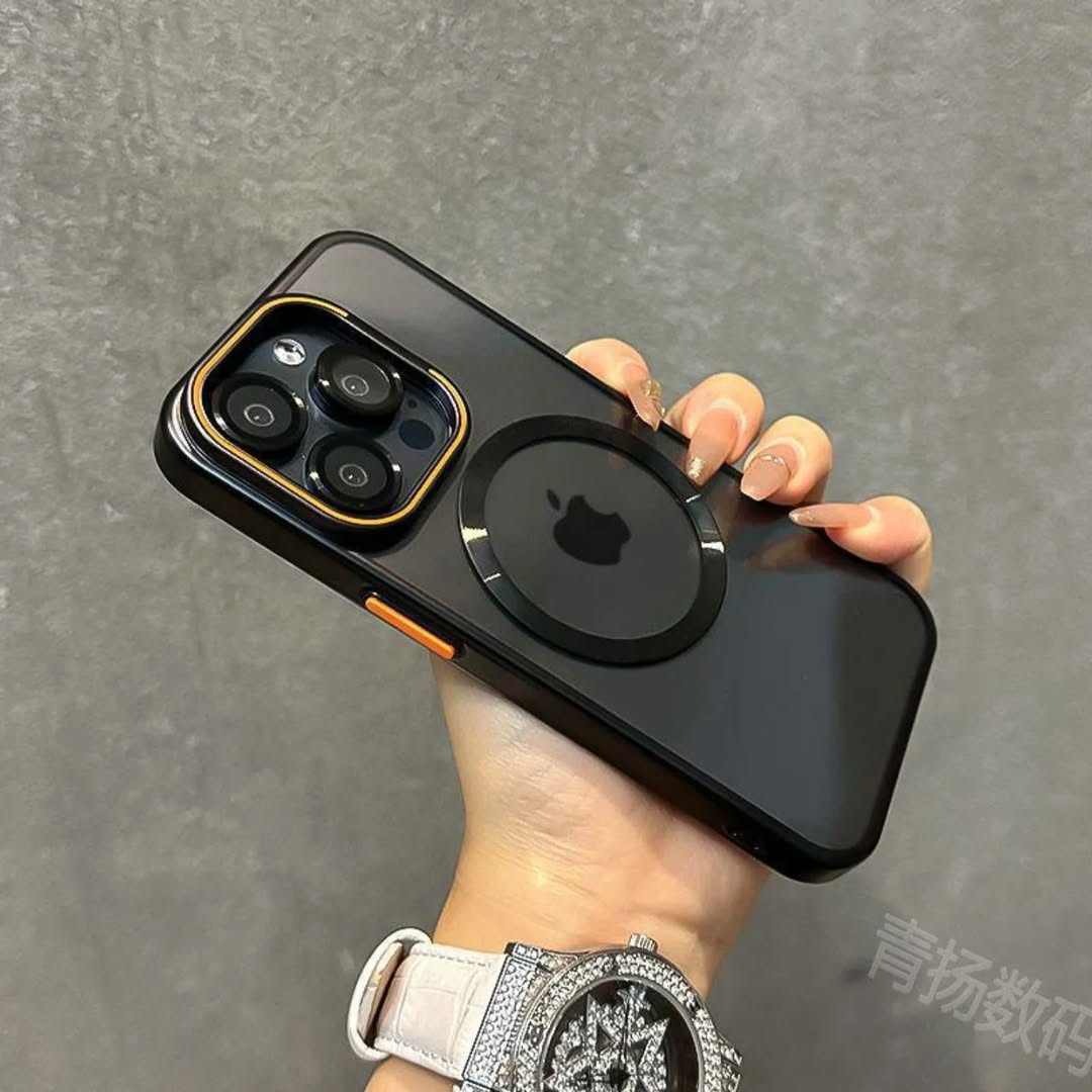 Antichoc transparent support MagSafe + Lens
