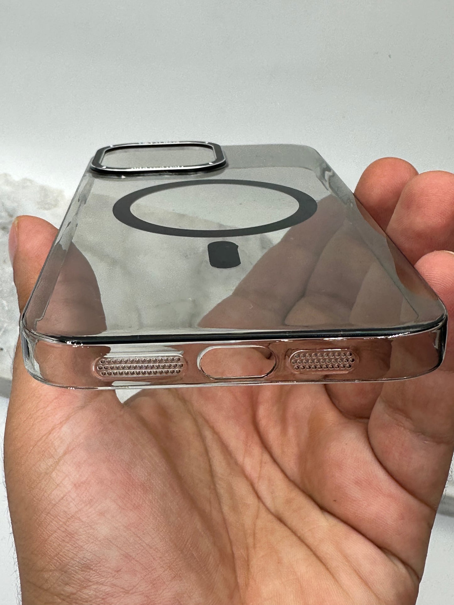 Antichoc MagSafe cristal fumé