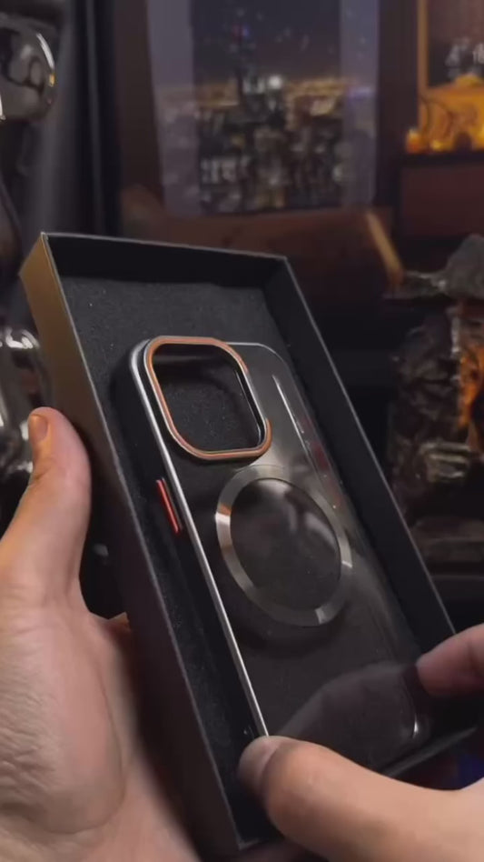 Antichoc transparent support MagSafe + Lens