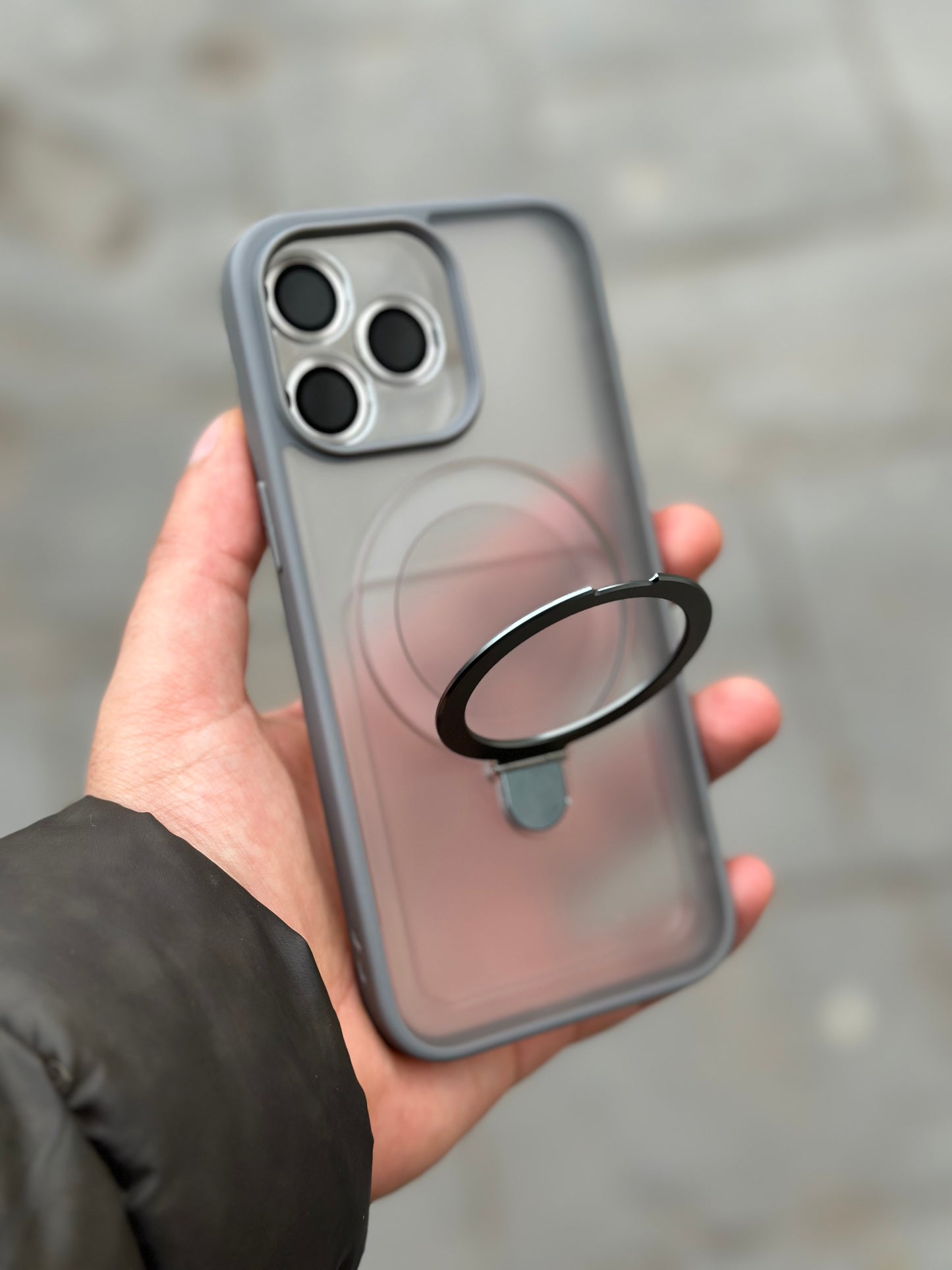 Matt 3 en 1 lens MagSafe support