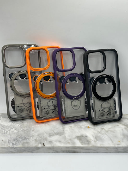 New case 3 en 1 original support lens MagSafe