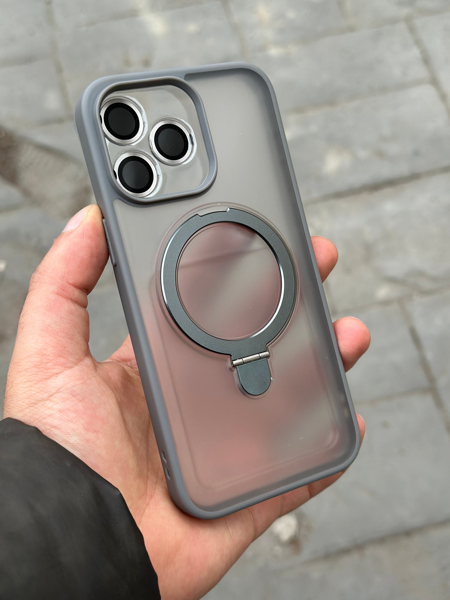 Matt 3 en 1 lens MagSafe support