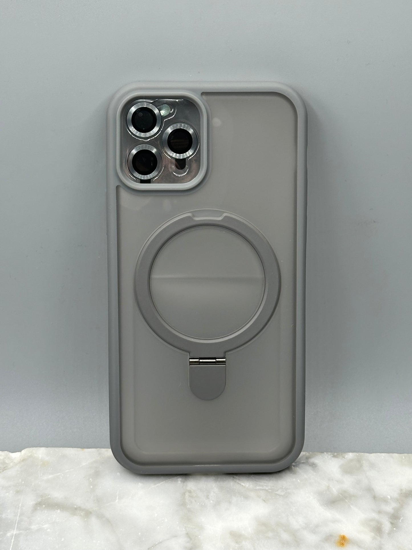 Antichoc 3 en 1 Matt magsafe support Lens