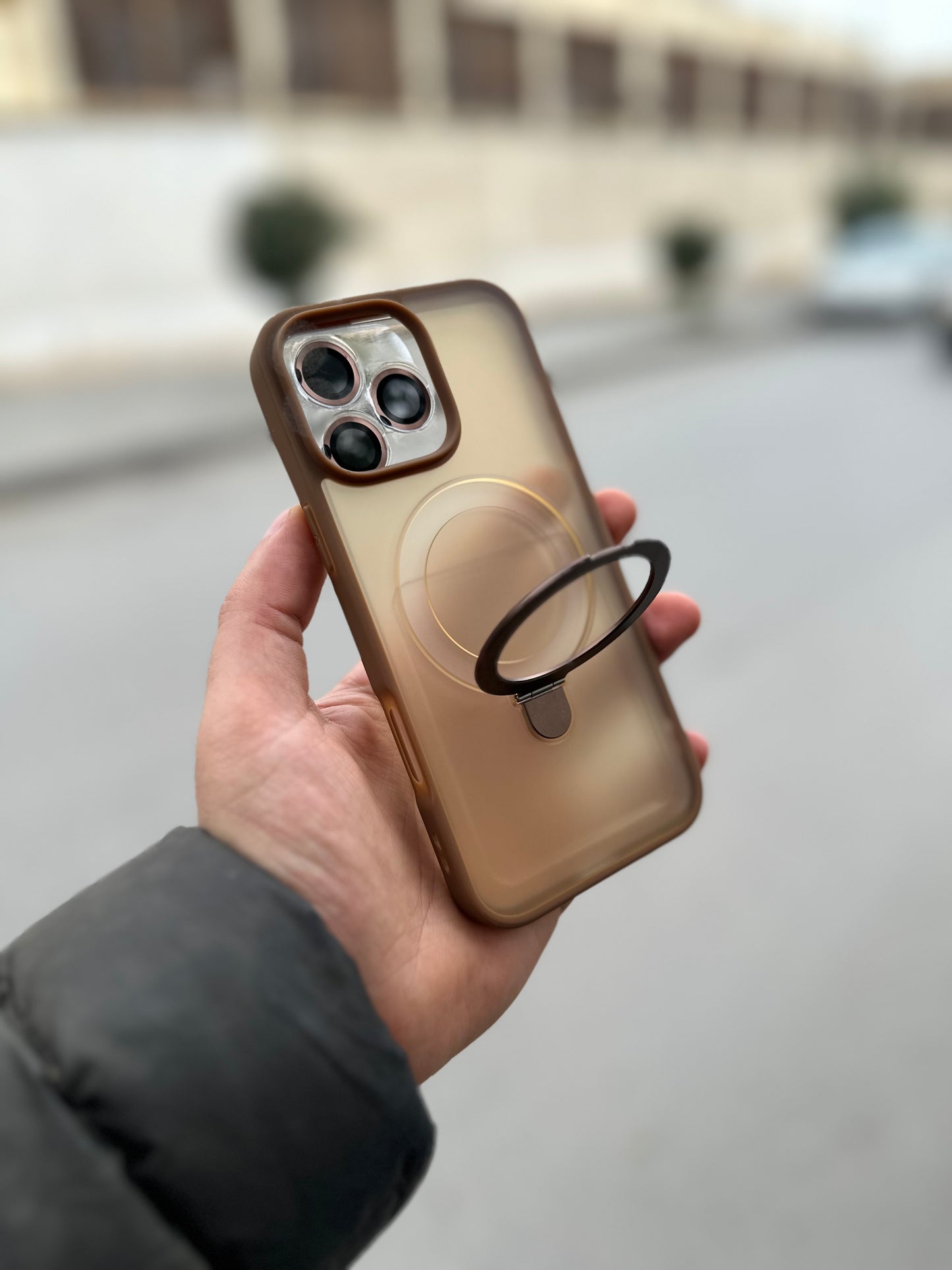 Matt 3 en 1 lens MagSafe support