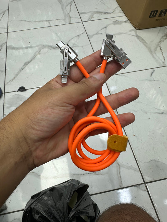 Câble 4 en 1 silicone fast charge