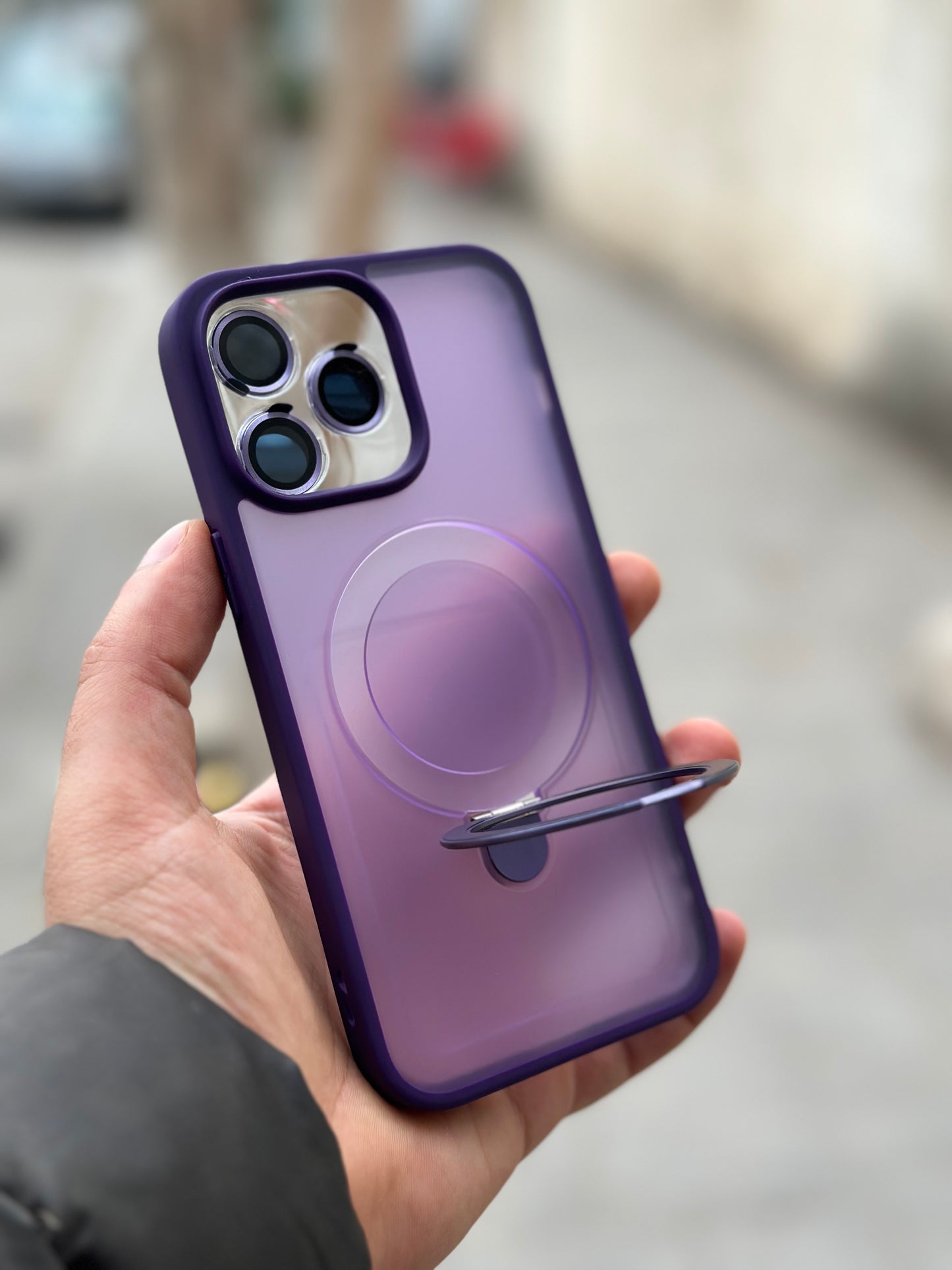 Matt 3 en 1 lens MagSafe support