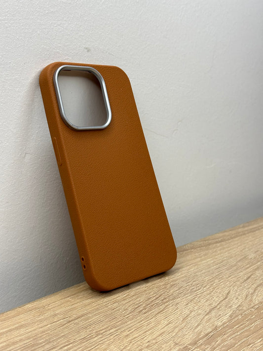 Antichoc silicone effet cuir