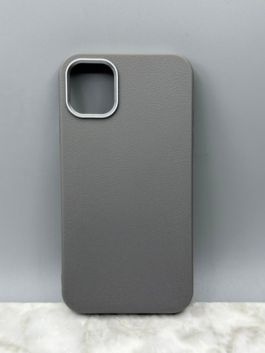 Antichoc silicone effet cuir