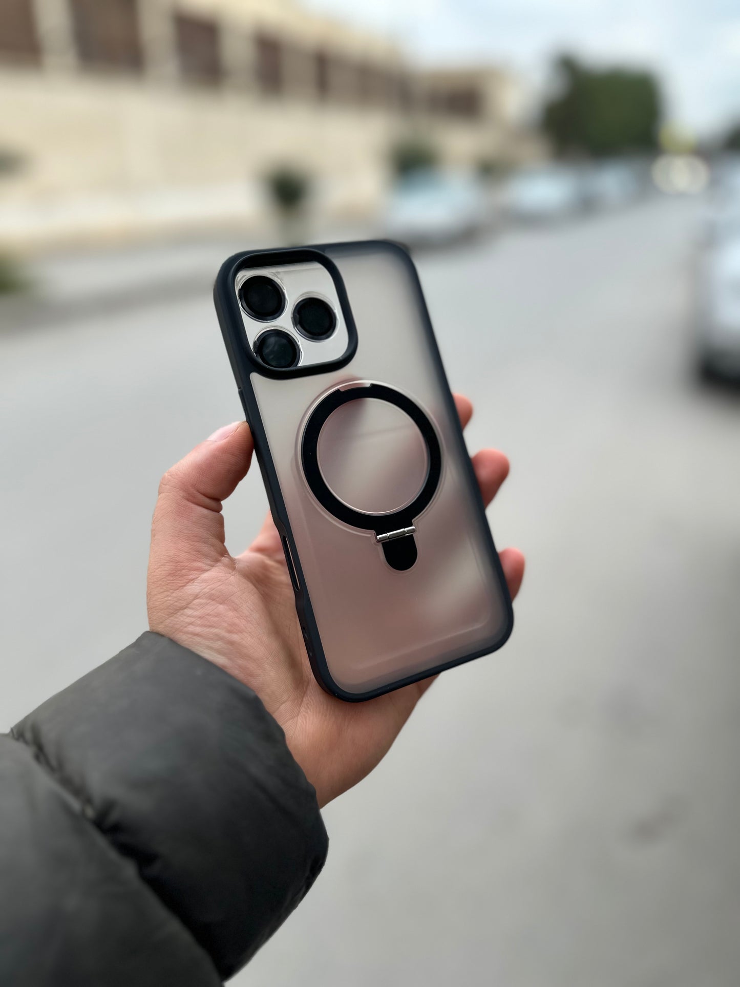 Matt 3 en 1 lens MagSafe support