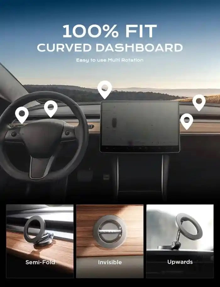 Support orignal de Téléphone Magnétique Rotatif Résistant à 360 Degrés pour Voiture