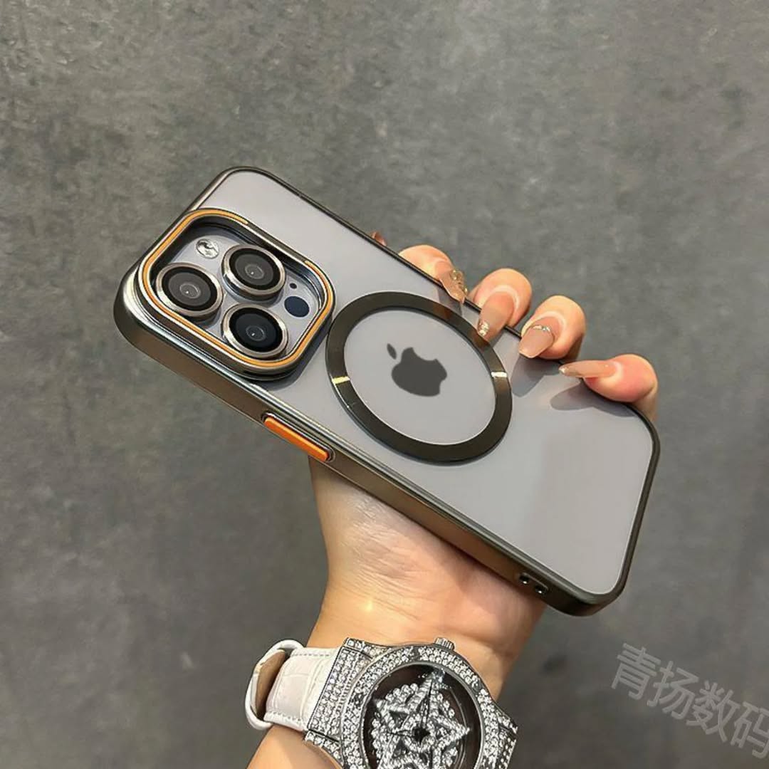 Antichoc transparent support MagSafe + Lens
