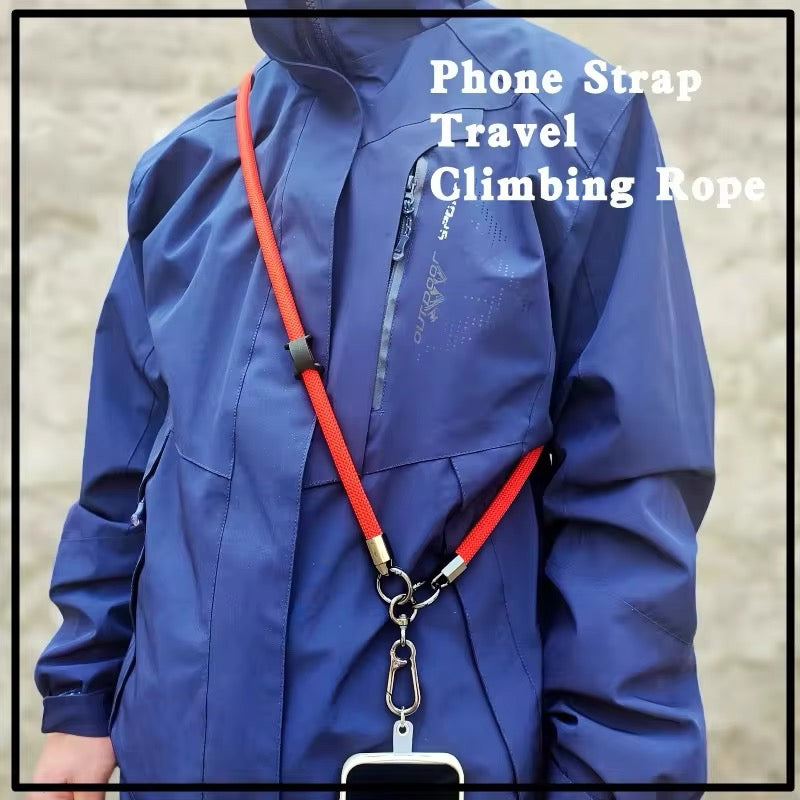 Lanière universelle en Nylon coloré, 120CM, lanière à chaîne pour étui de téléphone intelligent iPhone, sport escalade