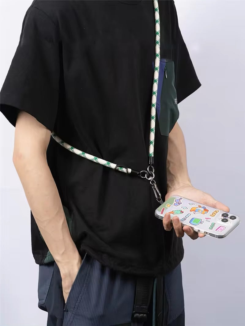 Lanière universelle en Nylon coloré, 120CM, lanière à chaîne pour étui de téléphone intelligent iPhone, sport escalade