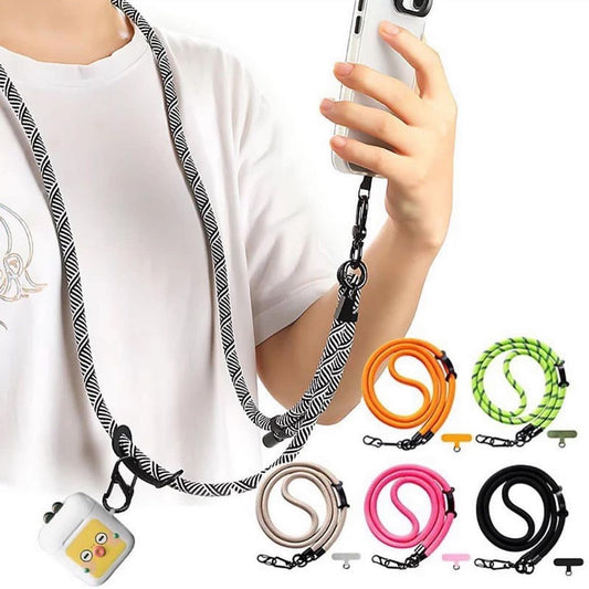 Lanière universelle en Nylon coloré, 120CM, lanière à chaîne pour étui de téléphone intelligent iPhone, sport escalade